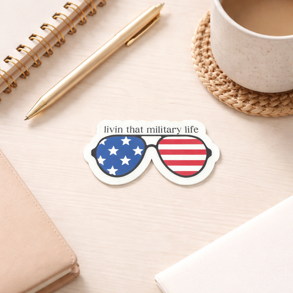 Livin that Military Life Sticker