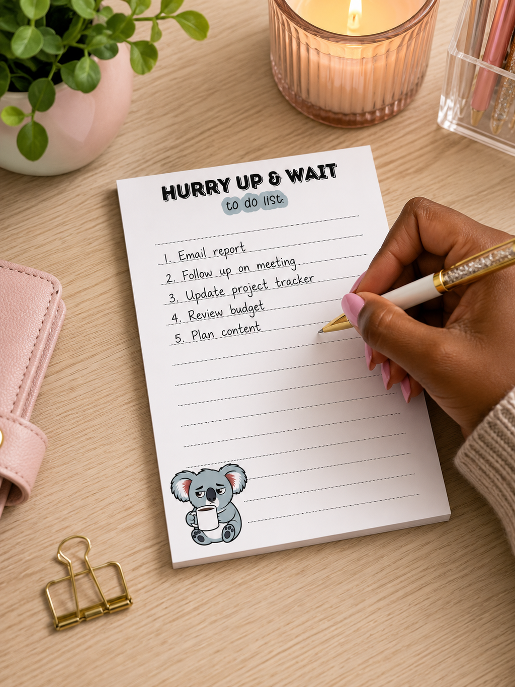 Hurry Up & Wait Notepad