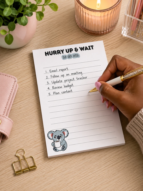 Hurry Up & Wait Notepad