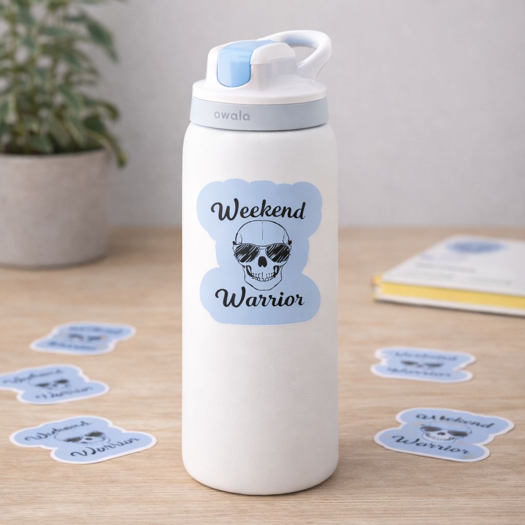 Weekend Warrior Sticker