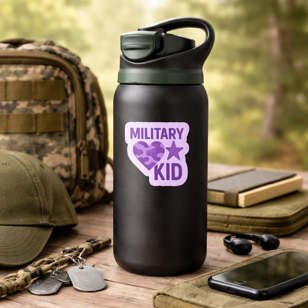 Military Kid Sticker 💜