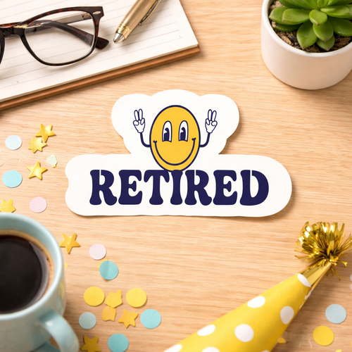 Happy Retirement Sticker