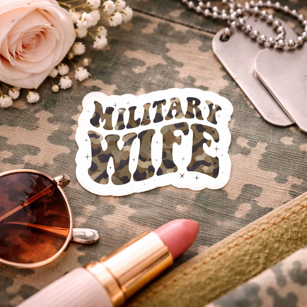 Military Wife Sticker