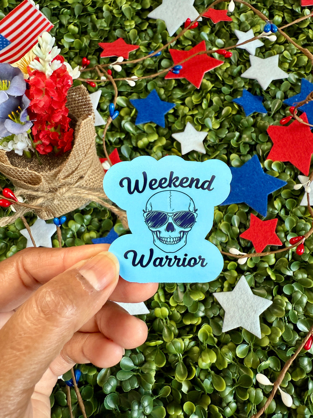 Weekend Warrior Sticker