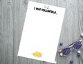 I Was Voluntold Notepad