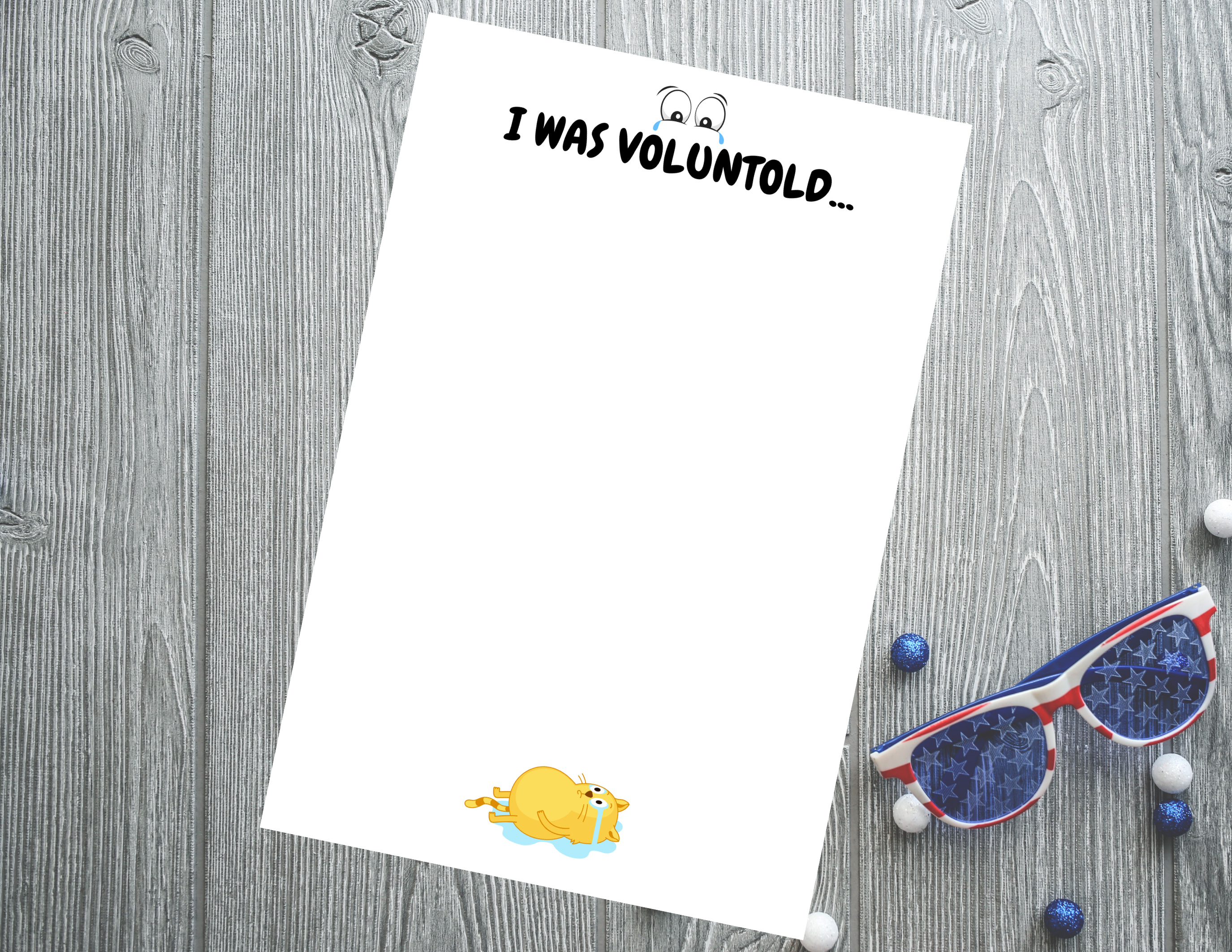 I Was Voluntold Notepad
