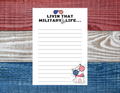 Livin That Military Life Notepad