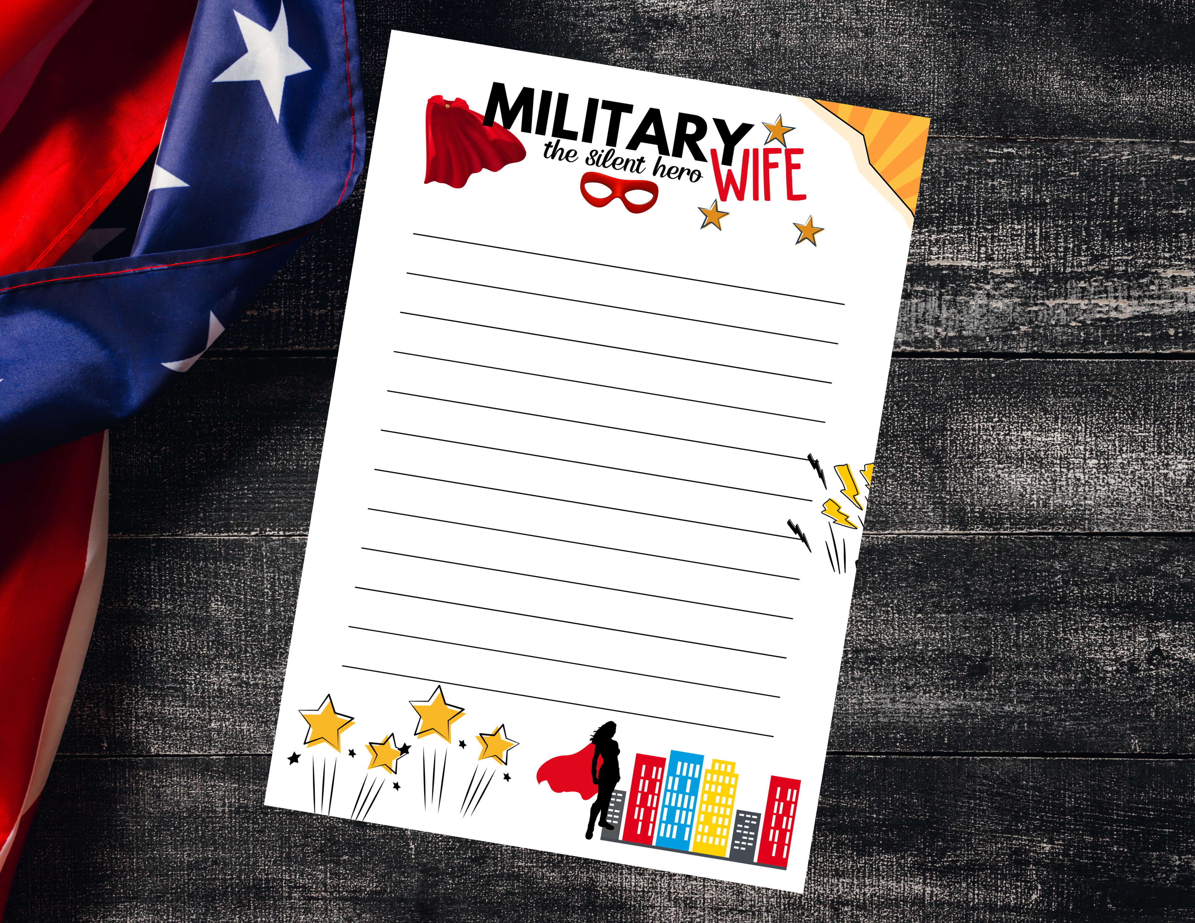 Military Wife...The Silent Hero Notepad