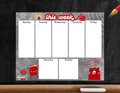 Kids Weekly Planner Notepad (Chalkboard)