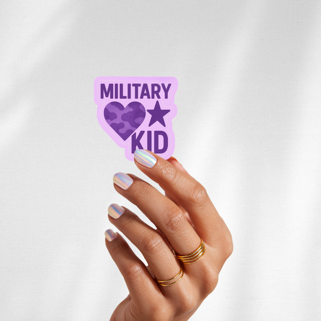Military Kid Sticker 💜