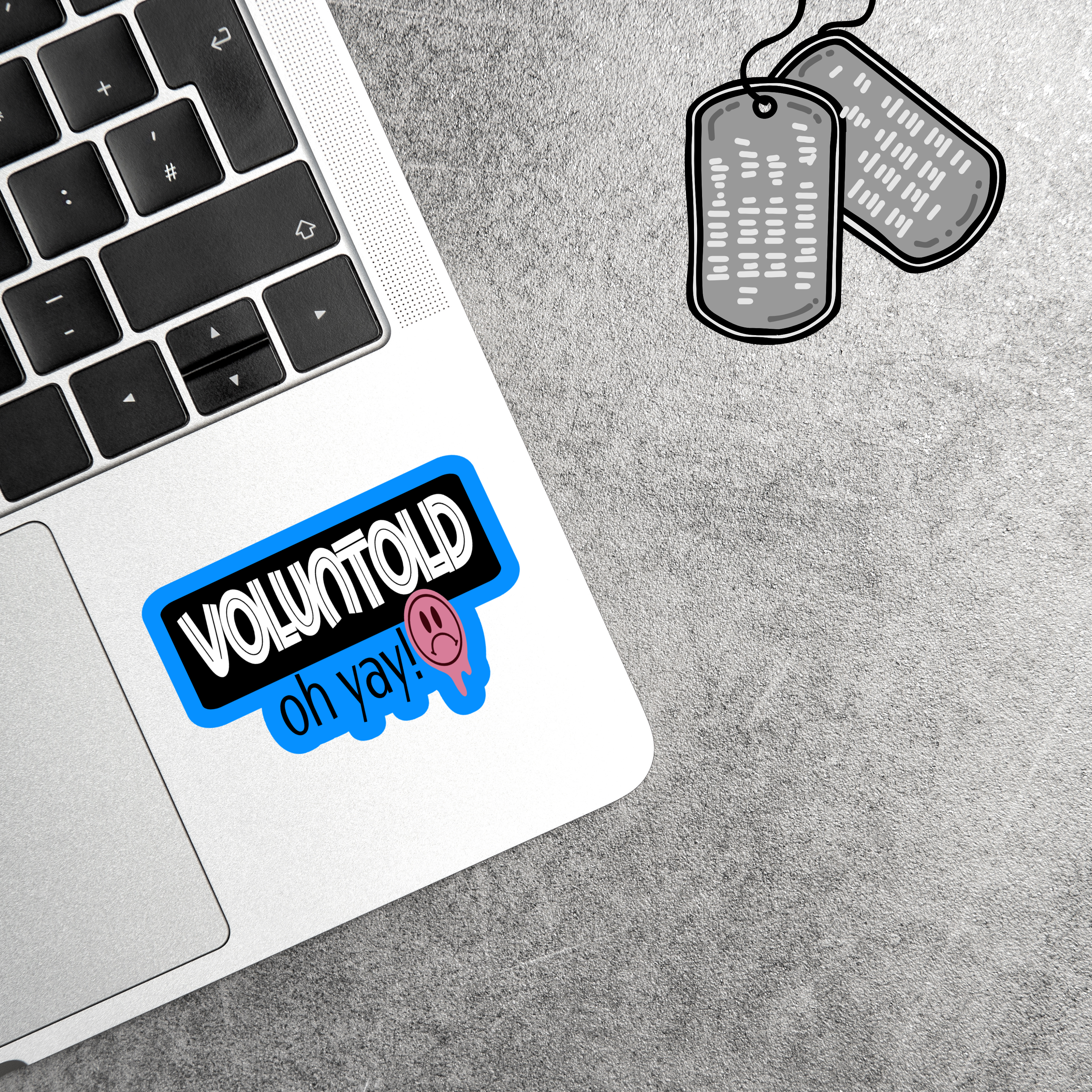 Voluntold Sticker