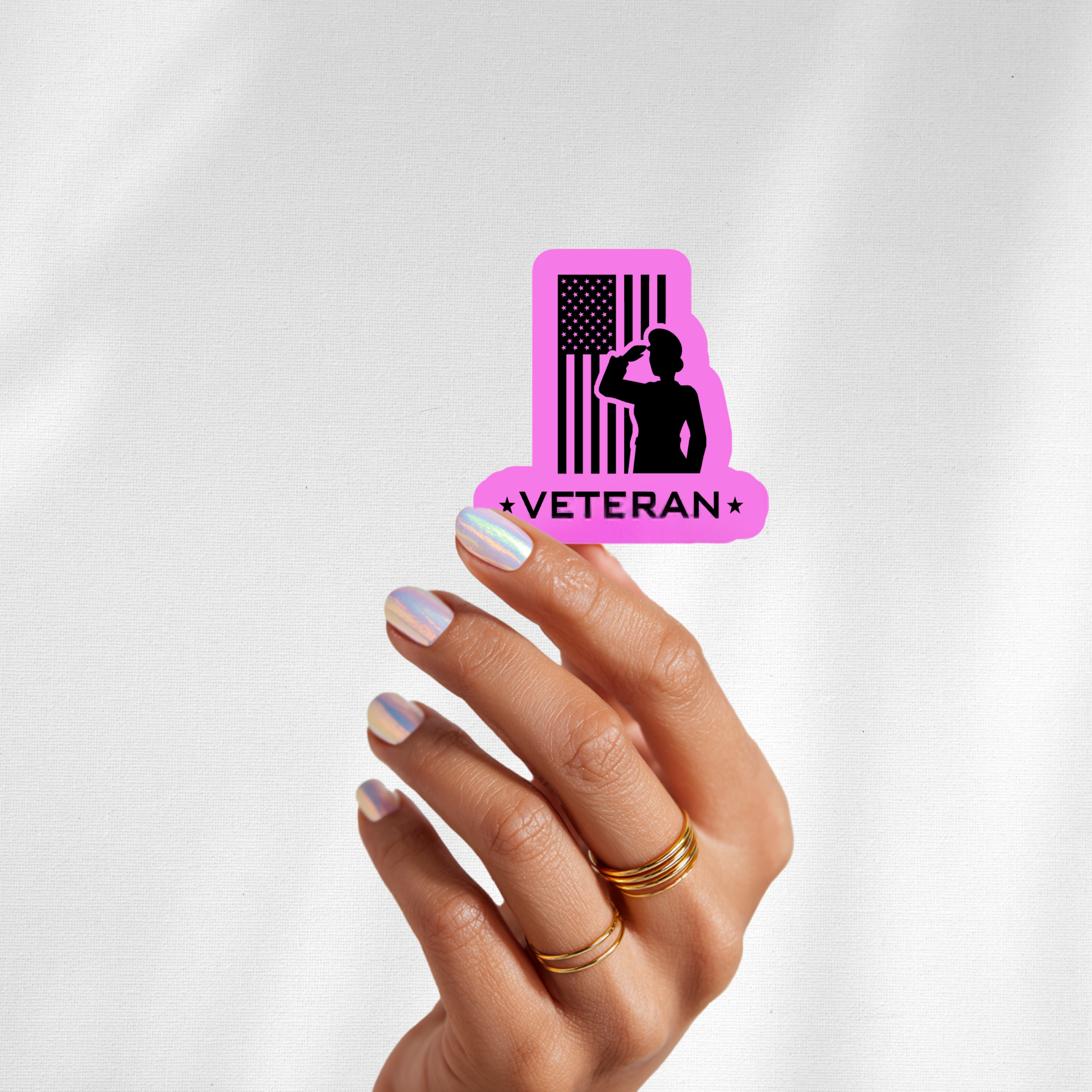 Woman Veteran Sticker